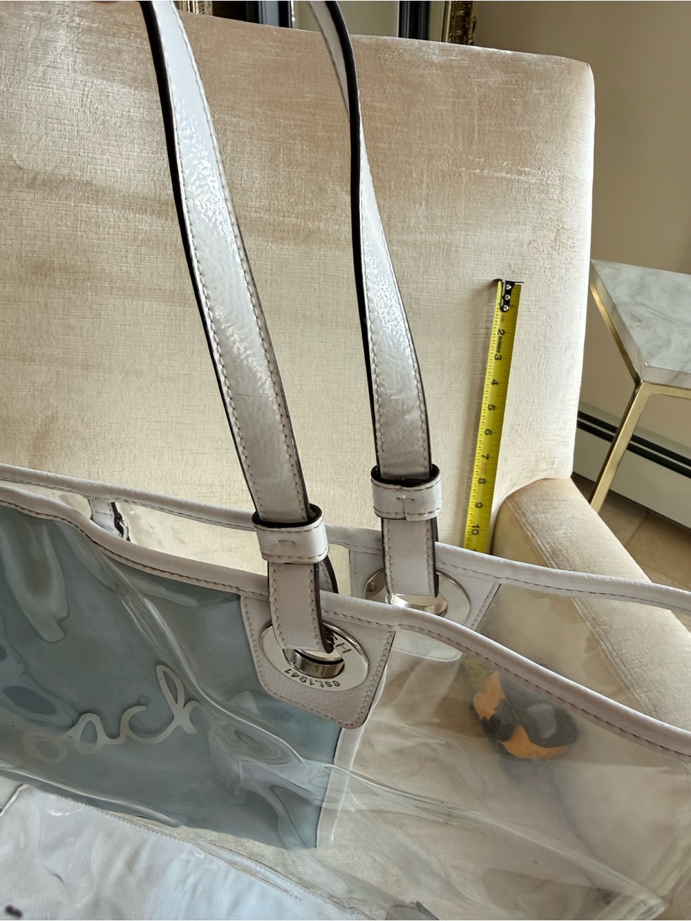 Rare Coach F16594 clear tote - Picture 5 of 16